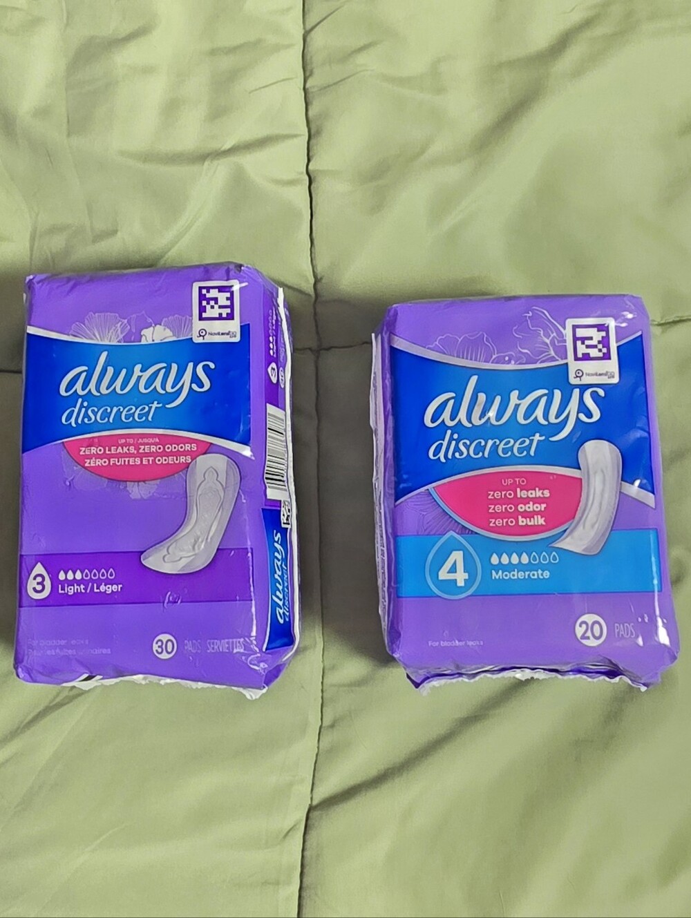 Always Discreet Adult Incontinence Pads, Regular Length, Postpartum Pads